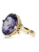 14-кв Желтое золото Александрит Кольцо Винтаж изделия vrc369y